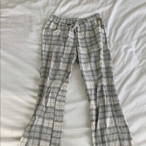 Barbour XS Plaid Gray Flannel Women’s Pajama Bottoms